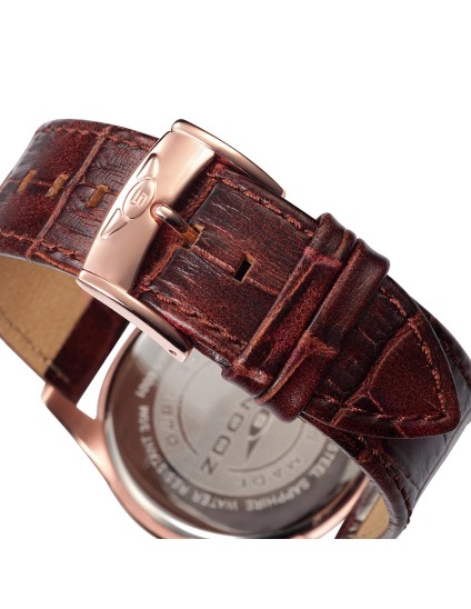 Reloj Sandoz Classic & Slim 81359-90 suizo piel marrón
