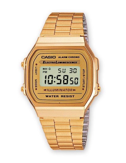 Relógio Casio Retro Unissexo A168WG-9EF - Envio Grátis