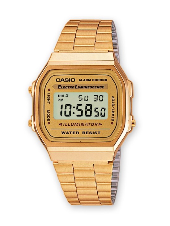 Relógio Casio Retro Unissexo A168WG-9EF - Envio Grátis