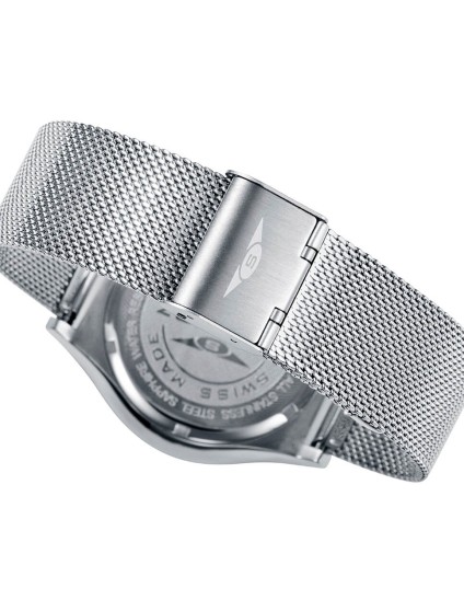 Reloj Sandoz hombre 81481-07 suizo malla milanesa plateada