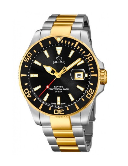 Relógio Suíço Jaguar Homem J863D Pro Diver - Elegância e Precisão
