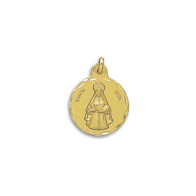 Medalha Santa Rita de Cássia Ouro 18k - Compre Aqui