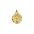 Medalha Redonda de São Pancrácio em Ouro 18k de 21mm