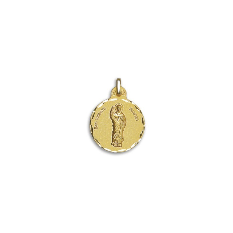Medalha São Vicente Ferrer Ouro 18k - Comprar Online Já