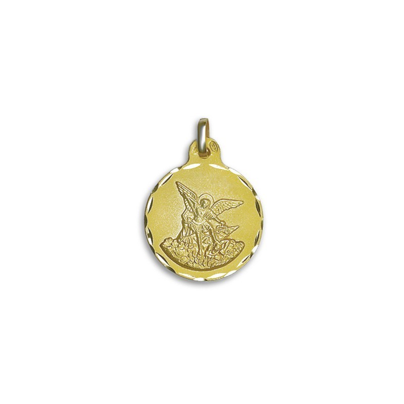 Medalha Arcanjo São Miguel Ouro 18k com Envio Grátis