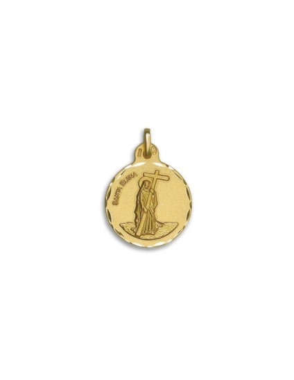 Medalha Redonda Santa Helena Ouro 18k - Compre Aqui!