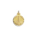 Medalha da Virgem de Fátima de 21mm em Ouro 18k