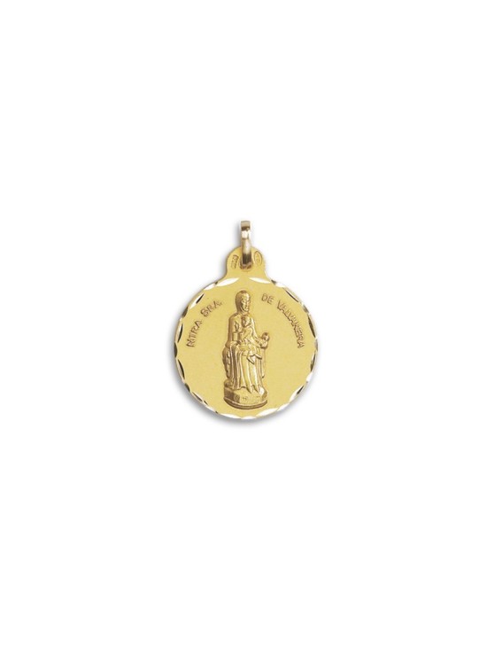 Medalla Redonda Virgen Valvanera Oro 18k - Precio Exclusivo