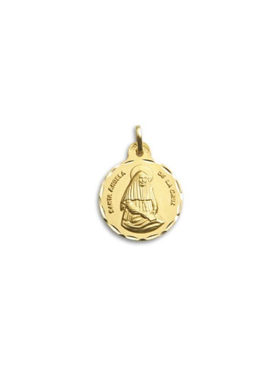 Medalha Santa Ângela de la Cruz Ouro 18k - Comprar Online