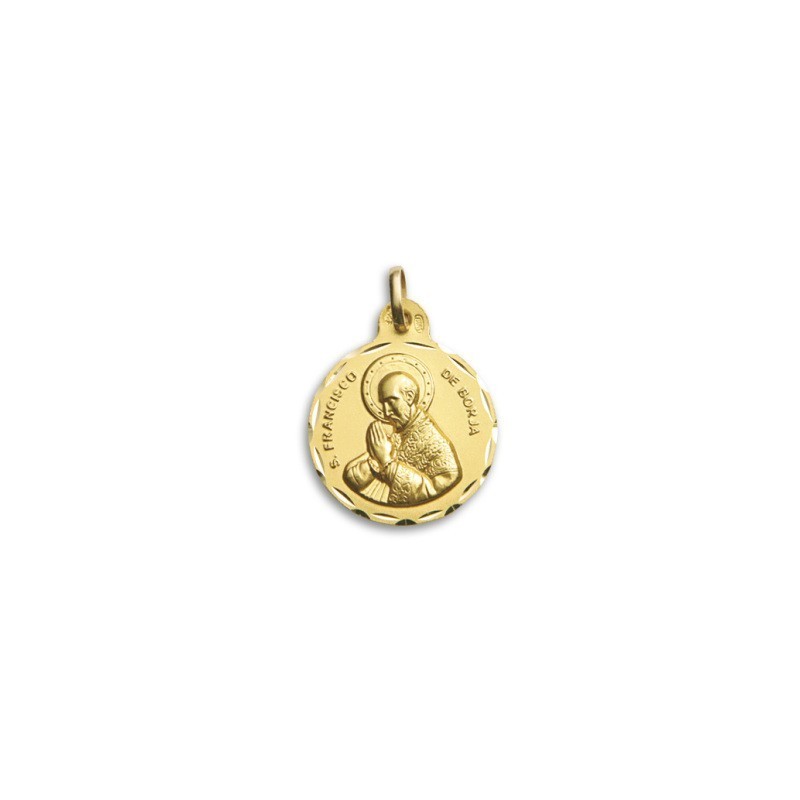 Medalha São Francisco de Borja Ouro 18k - Compra Online Segura