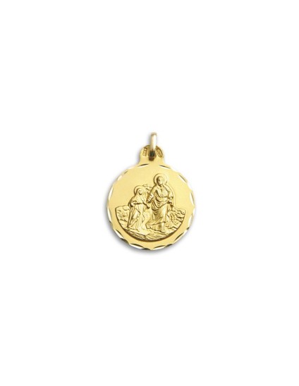 Medalha Patriarca São Joaquim Ouro 18k com Envio Grátis