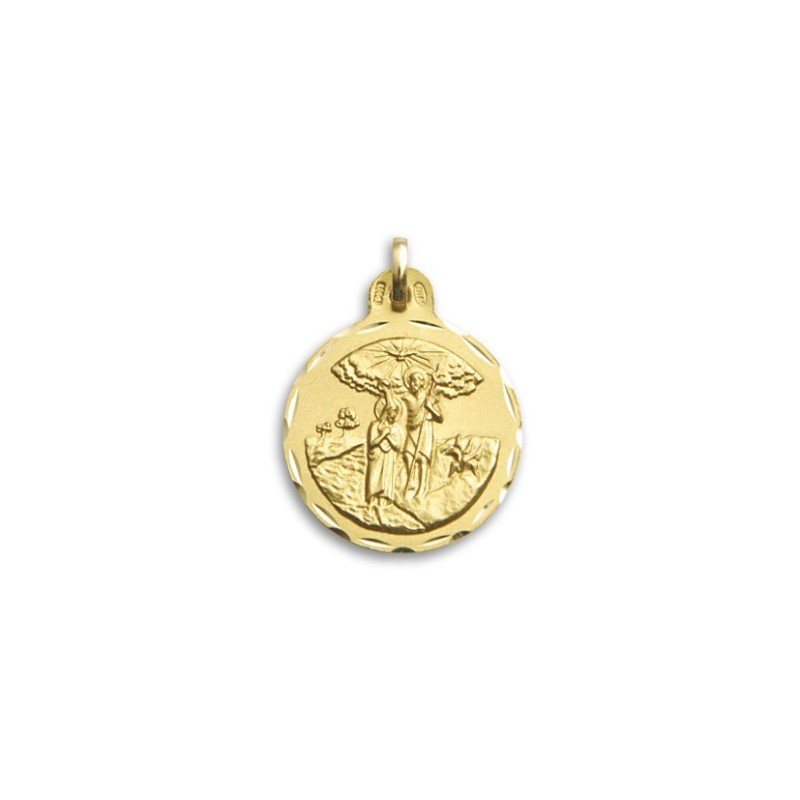 Medalha São João Baptista Ouro 18k - Compre Aqui Online