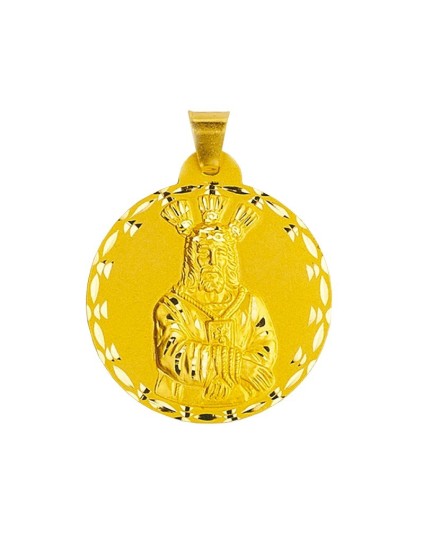 Medalla Redonda Jesús Cautivo Oro 18k - ¡Envío Rápido!
