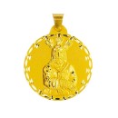 Medalha Redonda de Nosso Senhor Jesus Cativo em Ouro 18k de 42mm