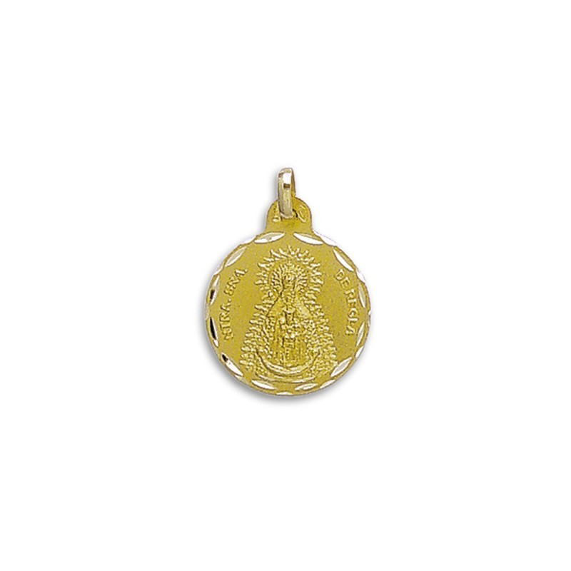 Medalha Virgem de Regla Ouro 18k Redonda - Compre Aqui!