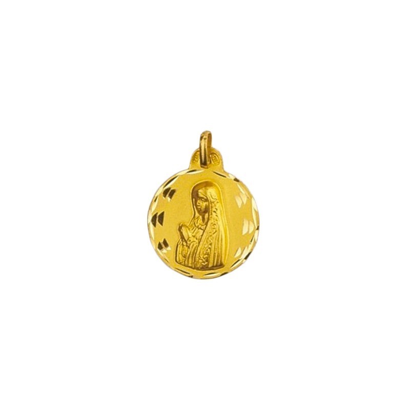 Medalla Virgen Fatima Oro 18k Online | [Nombre de la tienda]