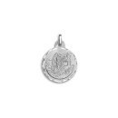 Medalha Redonda do Arcanjo São Gabriel em Prata de Lei 925 mls de 21mm