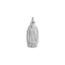 Medalha da Virgem de Guadalupe do México Silhueta em Prata de Lei 925 mls