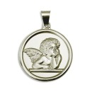 Angelito Querubín Grande Plata Diámetro 39 mm