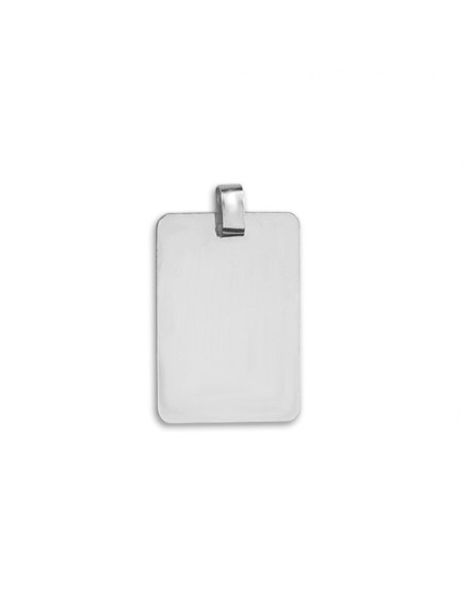 Medalha Chapa Lisa em Prata de Lei 925 33 mm - Elegância Simples