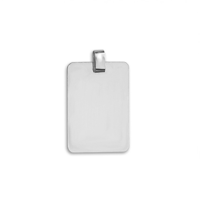 Medalha Chapa Lisa em Prata de Lei 925 33 mm - Elegância Simples