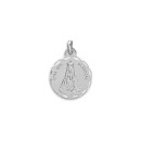 Medalha da Virgem de Begoña de Bilbau Redonda Prata de Lei 925 mls