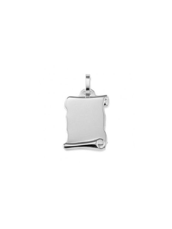 Medalha Pergaminho Lisa Prata 925 - Joyería Pergamino