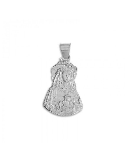 Medalha Virgem do Rocio de Almonte Pastora Prata | Joyeria Parejo