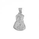 Medalha da Virgem do Rocio de Almonte Pastora em Prata de Lei 925 mls