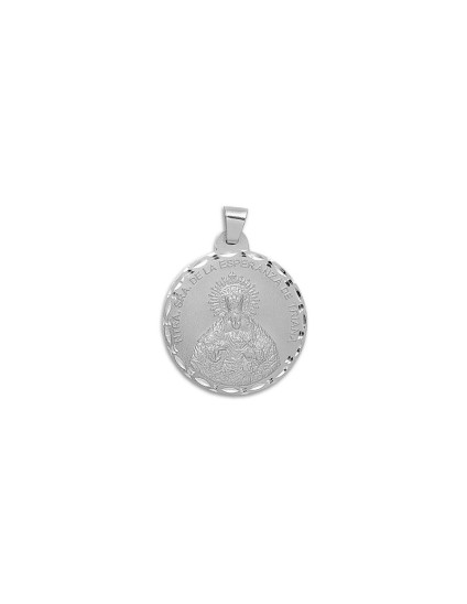 Medalla Redonda Esperanza de Triana en Plata de Ley | Joyería Parejo