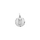 Medalha Redonda de Fray Leopoldo de Alpandeire em Prata de Lei 925 mls