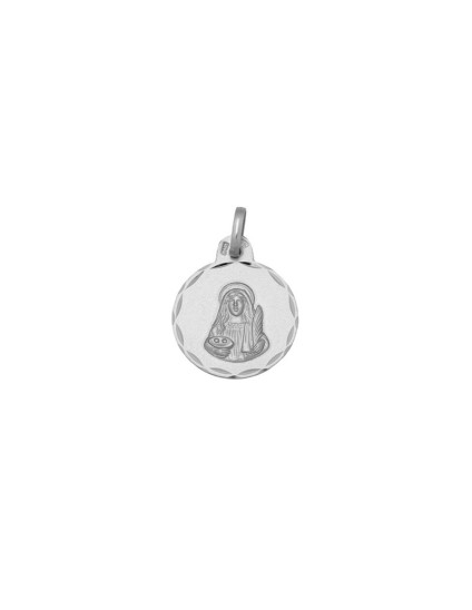 Medalha Redonda Santa Luzia Prata 925 - Envio Rápido