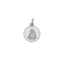 Medalha Redonda de Santa Lúcia em Prata de Lei 925 mls