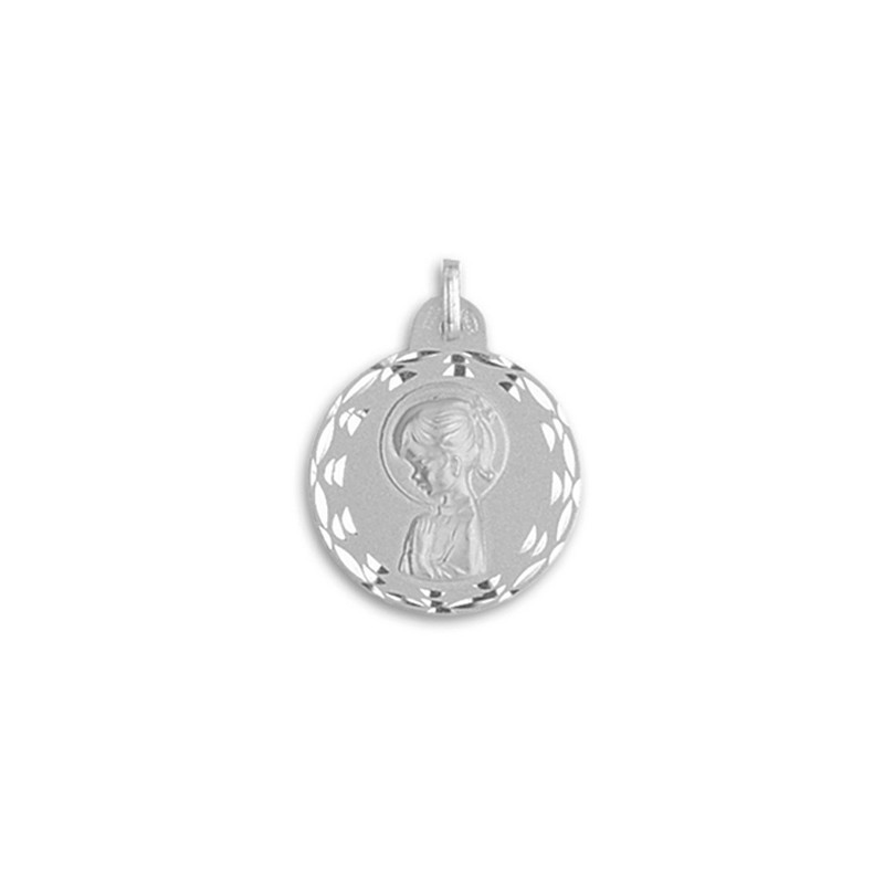 Medalla Virgen Niña Plata Ley 925 - ¡Compra Online!