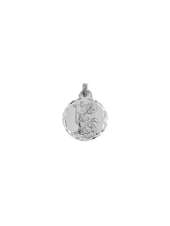 Medalha Redonda Virgem da Caridade Prata de Lei | Joyería Parejo