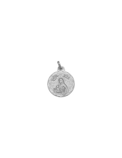 Medalla Redonda de la Virgen de Cinta en Plata de Ley | Joyería Parejo