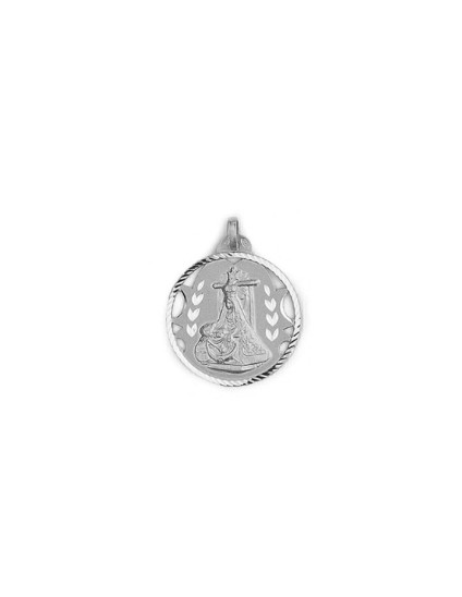 Medalla Virgen Angustias Granada Plata Ley 925 + Envío Gratis