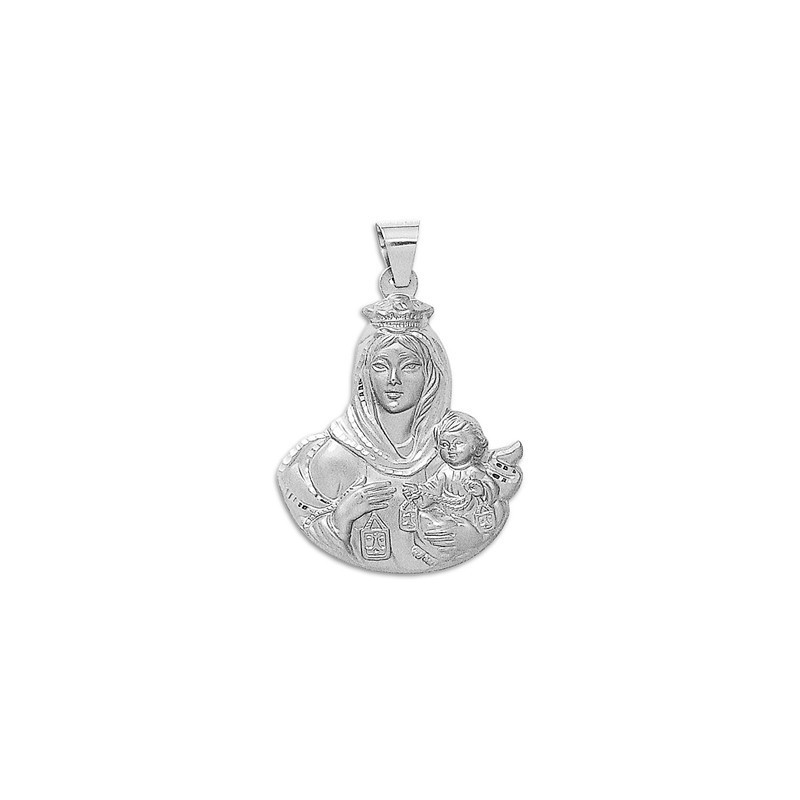 Medalha Virgem do Carmo em Prata de Lei | Joyeria Parejo