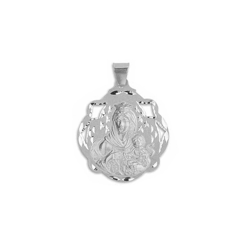 Medalha Calada da Virgem do Carmo em Prata de Lei | Joyería Parejo