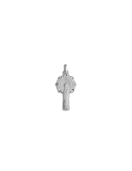 Medalla Virgen del Pilar Plata - Joyería Zaragoza