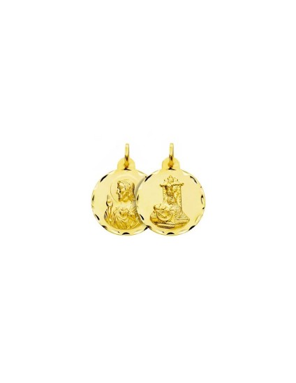 Medalla Escapulario Virgen Angustias Granada Oro 18k Exclusiva