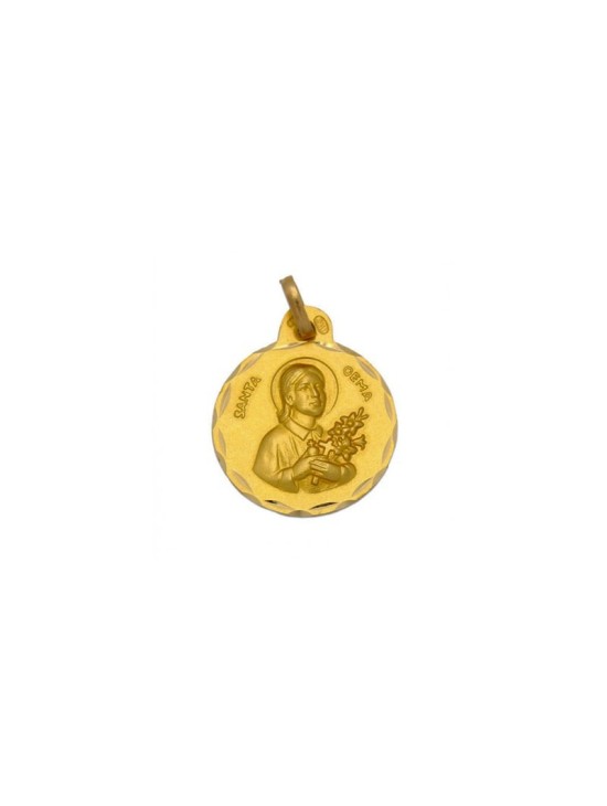 Medalla Santa Gema Galgani Oro 18k - Compra Aquí