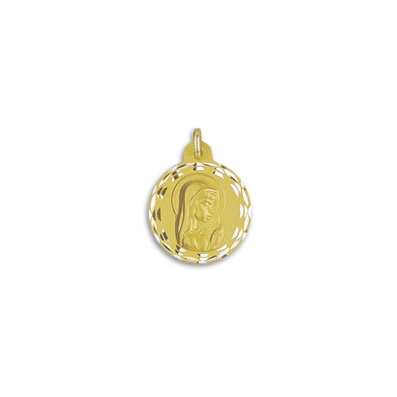 Medalla Virgen Niña Oro 18k Rostro | Joyería Parejo