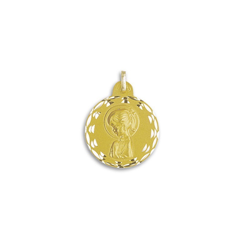 Medalha Virgem Menina Ouro 18k | Compre Online Aqui