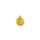 Medalla Calada de la Virgen de las Angustias de Granada en Oro 18k
