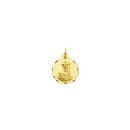 Medalla Redonda de la Virgen de las Angustias de Granada en Oro 18k