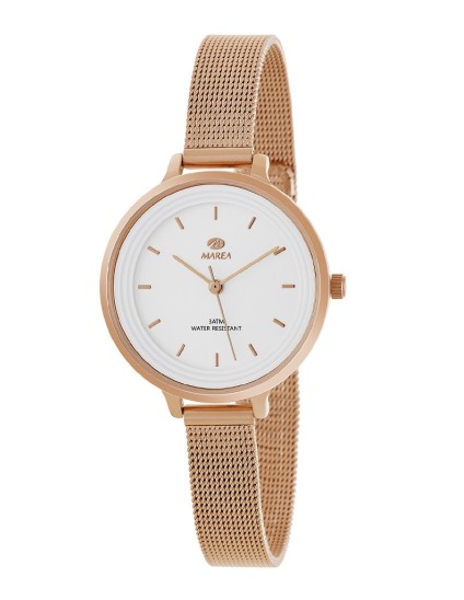 Reloj Marea mujer B41198/14 acero rosado y esfera blanca