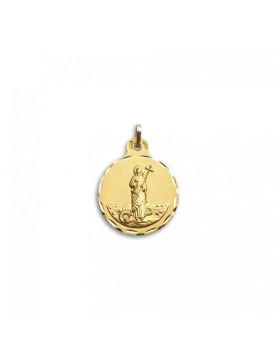 Medalha Redonda Santa Marta Ouro 18k - Compre Online Aqui