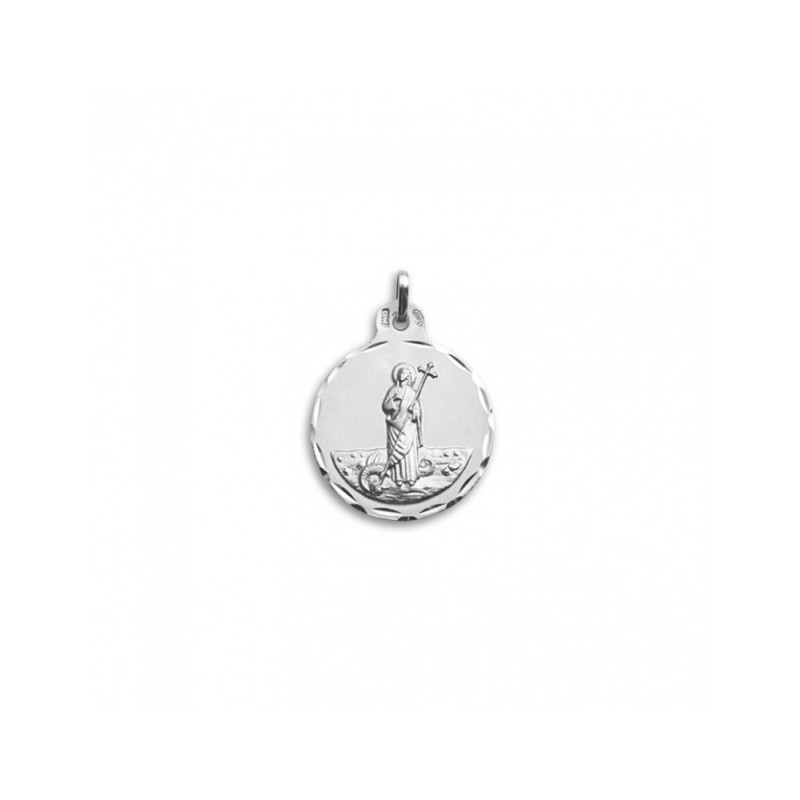 Medalha Redonda Santa Marta Prata 925 - Compre Online Aqui