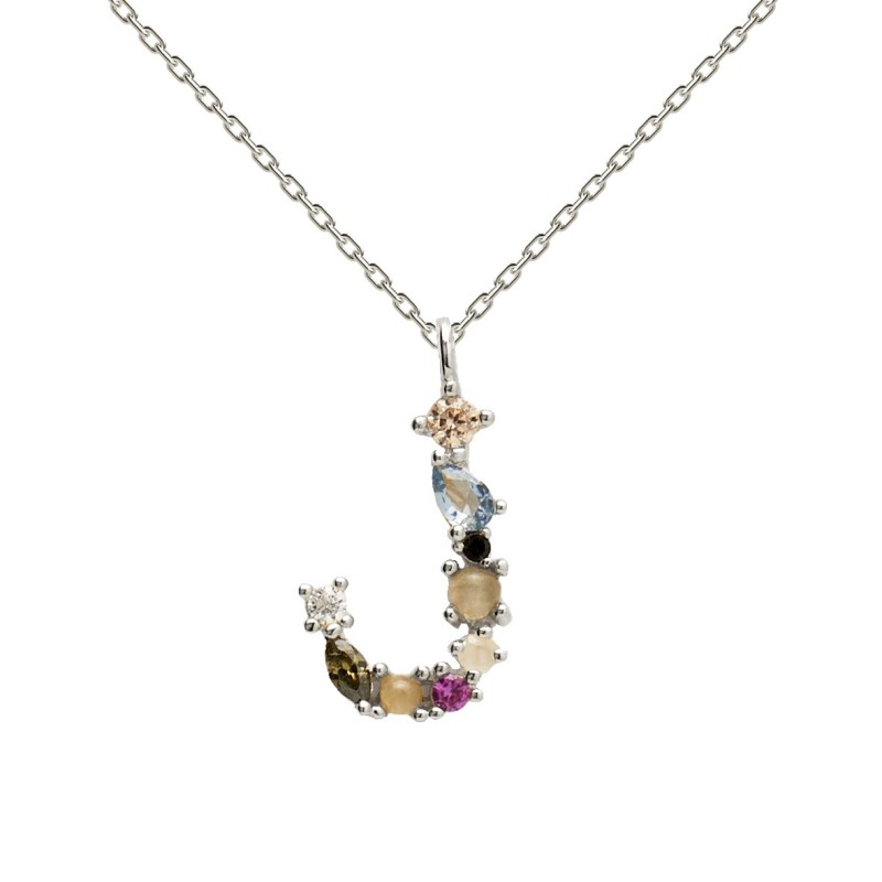 Collar P D Paola Letra J Plata 925MM | Joyería Parejo
